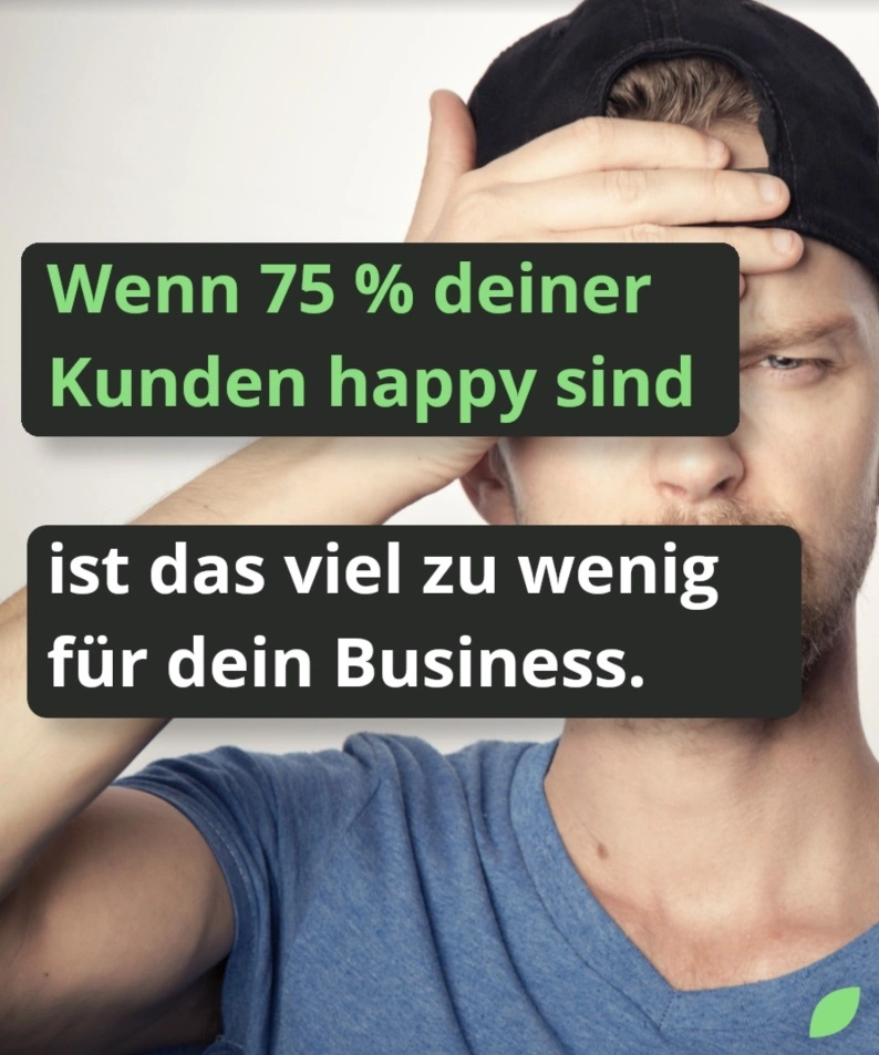 75% Glückliche Kunden? Viel zu wenig - ein Artikel von IMPACTxperience - Timon Leu - Customer Success